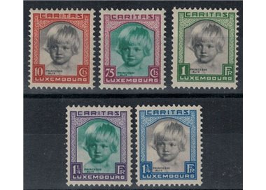 LUSSEMBURGO 1931 Caritas, pro infanzia 5v MNH**
