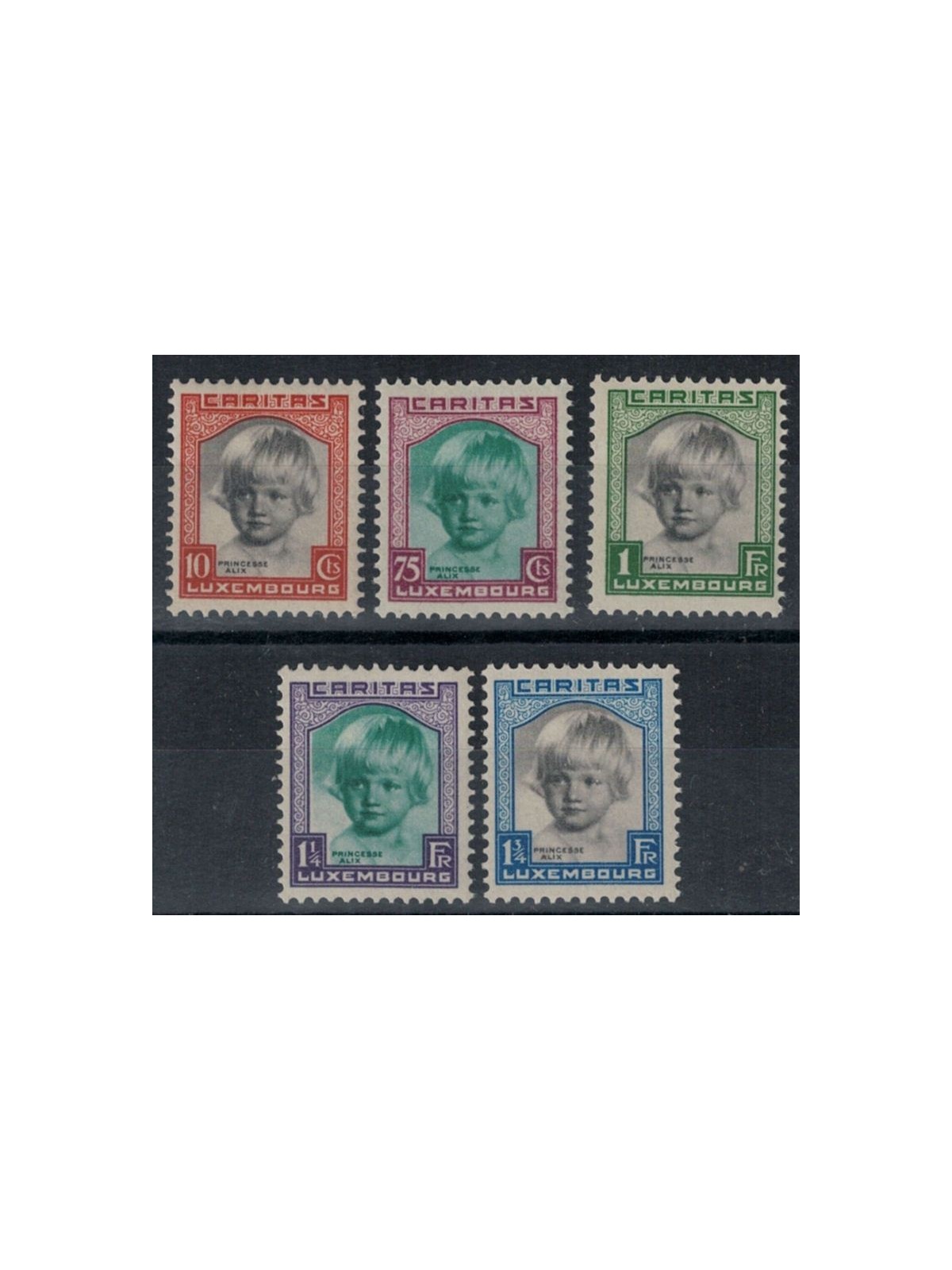 LUSSEMBURGO 1931 Caritas, pro infanzia 5v MNH**