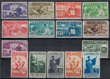 LUXEMBOURG 1935 Pro Committee for the Relief of Emigrant Intellectuals 15v MH*