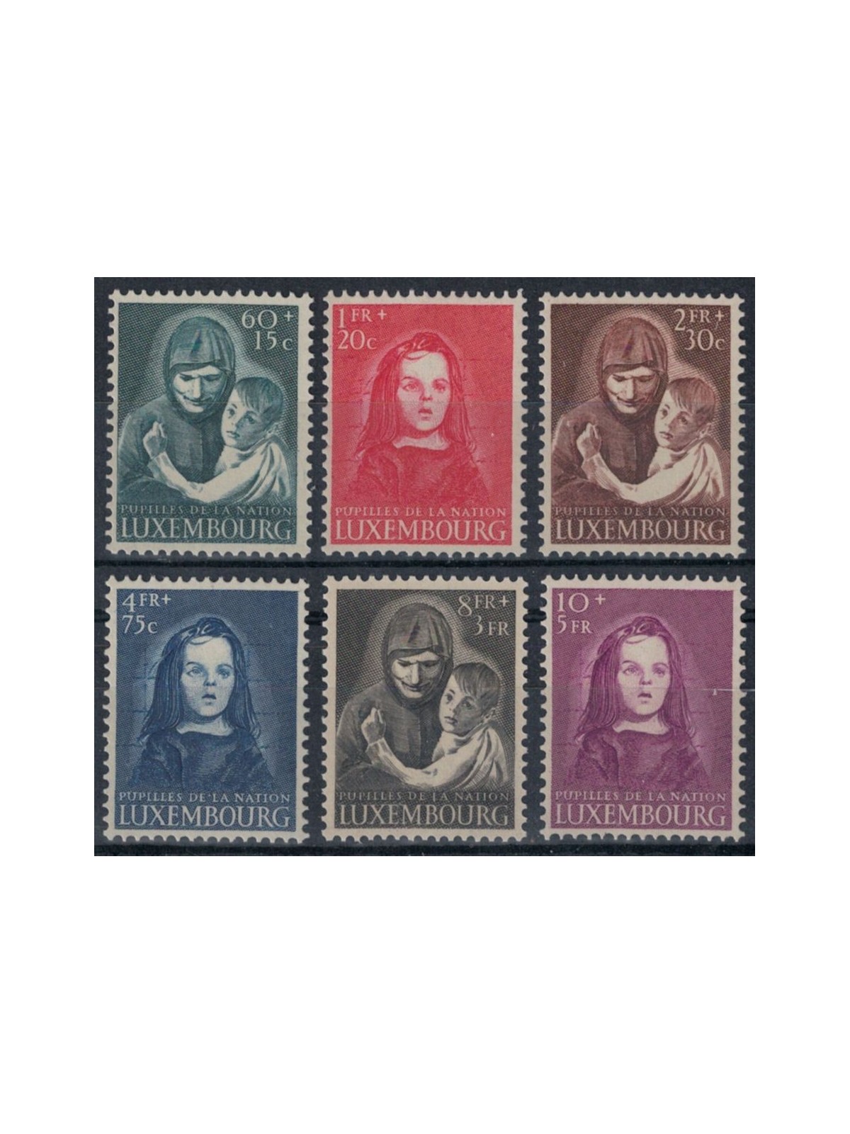 LUXEMBOURG 1950 Pro war orphans 6v MNH**