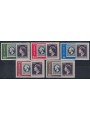 LUSSEMBURGO 1952 Centenario del francobollo, posta aerea 5v MNH**