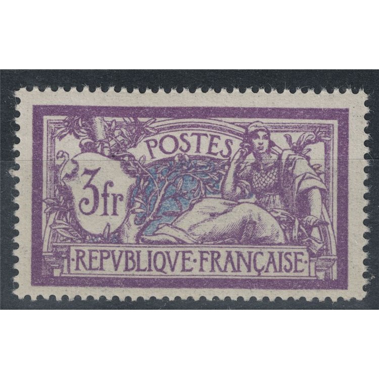 FRANCIA 1925 Allegoria, 3 fr. violetto e azzurro MNH**