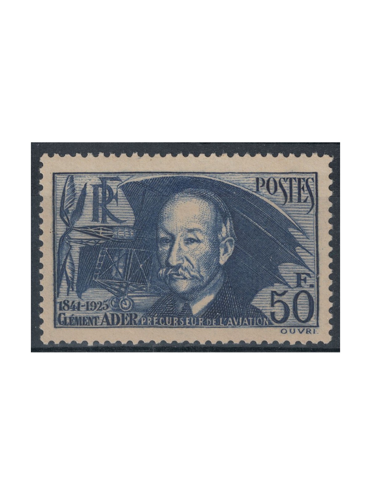 FRANCIA 1938 A ricordo di Clément Ader MNH**