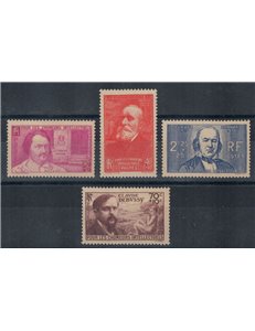 FRANCE 1939 Pro unemployed intellectuals 4v MNH**