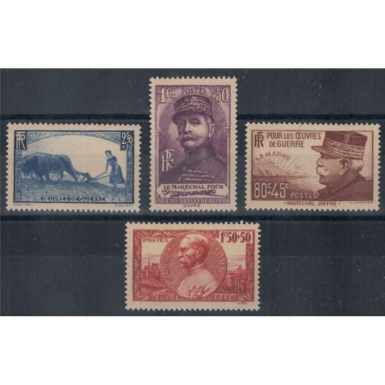 FRANCIA 1940 Pro opere di guerra 4v MNH**