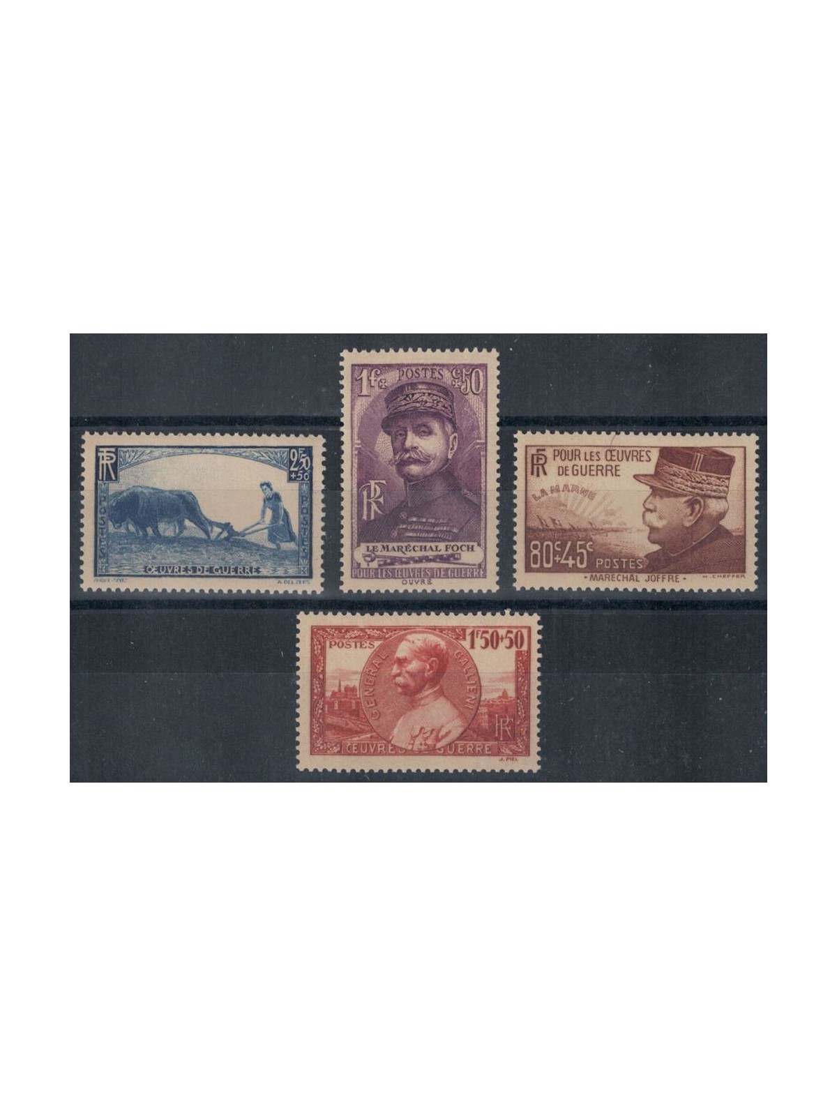 FRANCIA 1940 Pro opere di guerra 4v MNH**