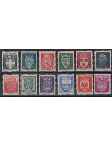 FRANCIA 1942 Soccorso Nazionale, stemmi di città 12v MNH**