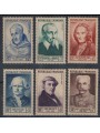 FRANCIA 1953 Celebrità del XII e XX secolo 6v MNH**