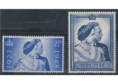 GRAN BRETAGNA 1948 Nozze d'argento dei sovrani 2v MNH**
