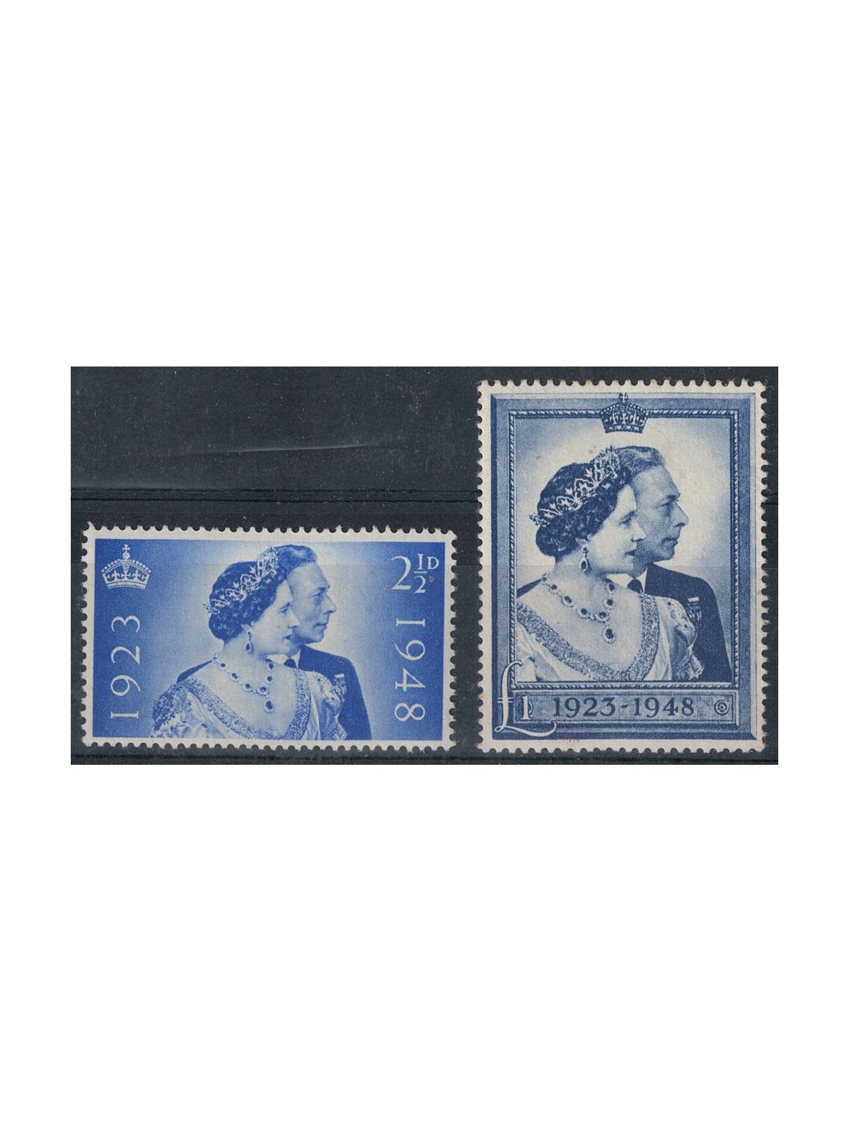 GREAT BRITAIN 1948 Silver Wedding of the Sovereigns 2v MNH**