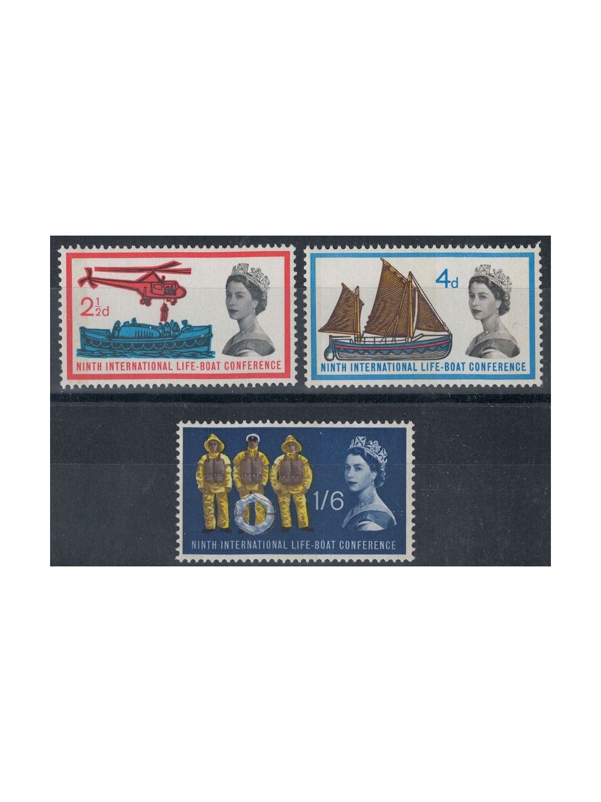 GREAT BRITAIN 1963 Maritime safety (phosphorus) 3v MNH**