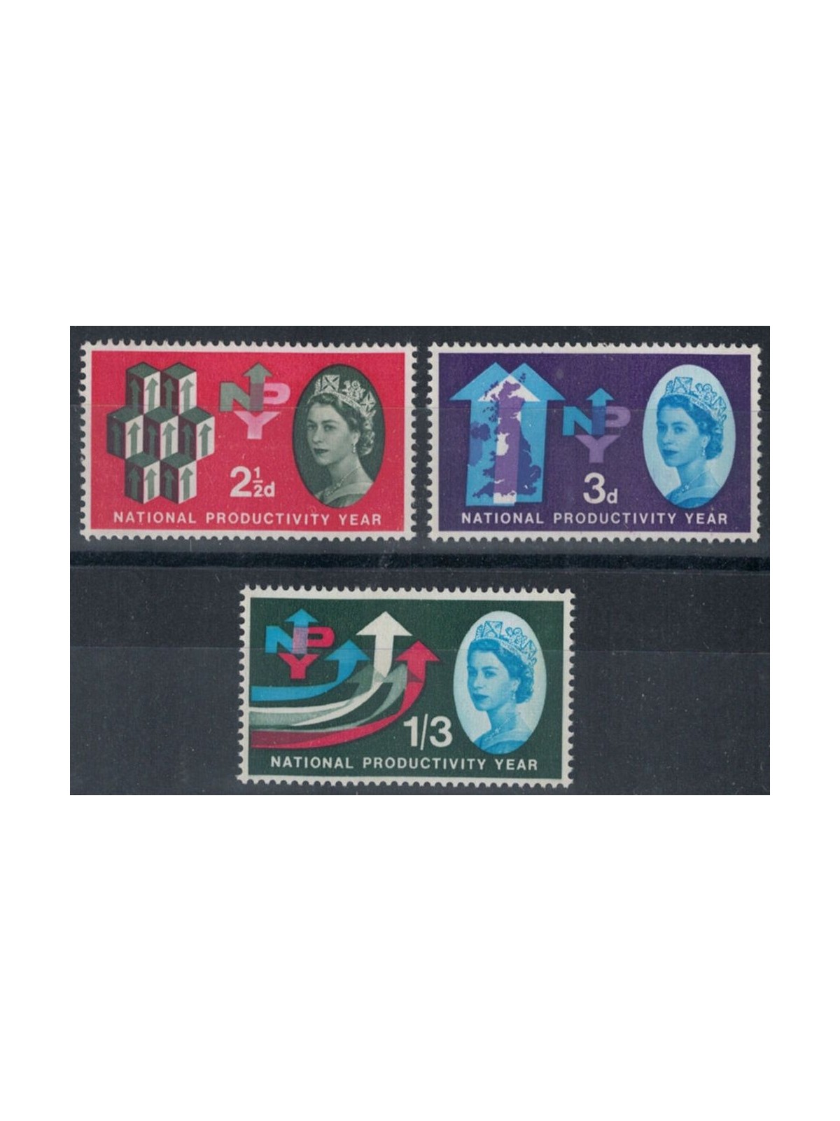 GRAN BRETAGNA 1962 Anno della produttività nazionale con bande di fosforo 3v MNH**