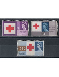 GREAT BRITAIN 1963 Red Cross (phosphorus) 3v MNH**