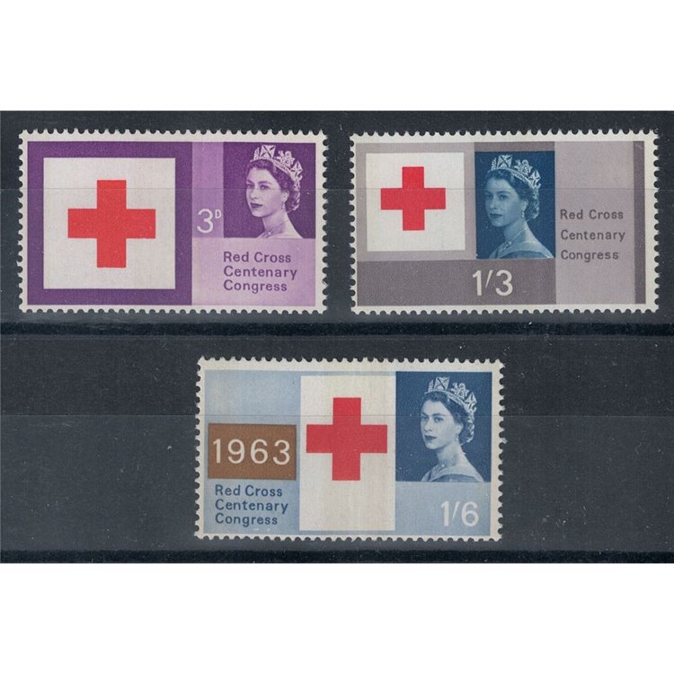 GREAT BRITAIN 1963 Red Cross (phosphorus) 3v MNH**