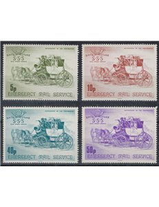 GREAT BRITAIN 1966 Emergency Mail Service 4v MNH**