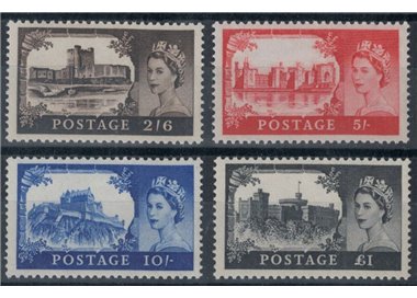GRAN BRETAGNA 1967-68 Castelli ed effigie di Elisabetta II 4v MNH**