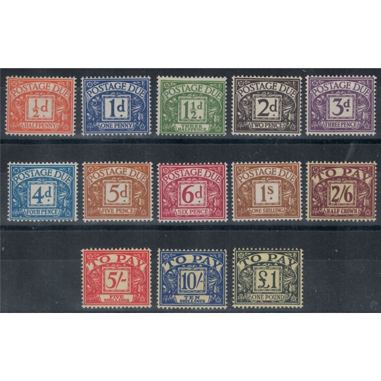 GRAN BRETAGNA 1959-63 Segnatasse 13v MNH**