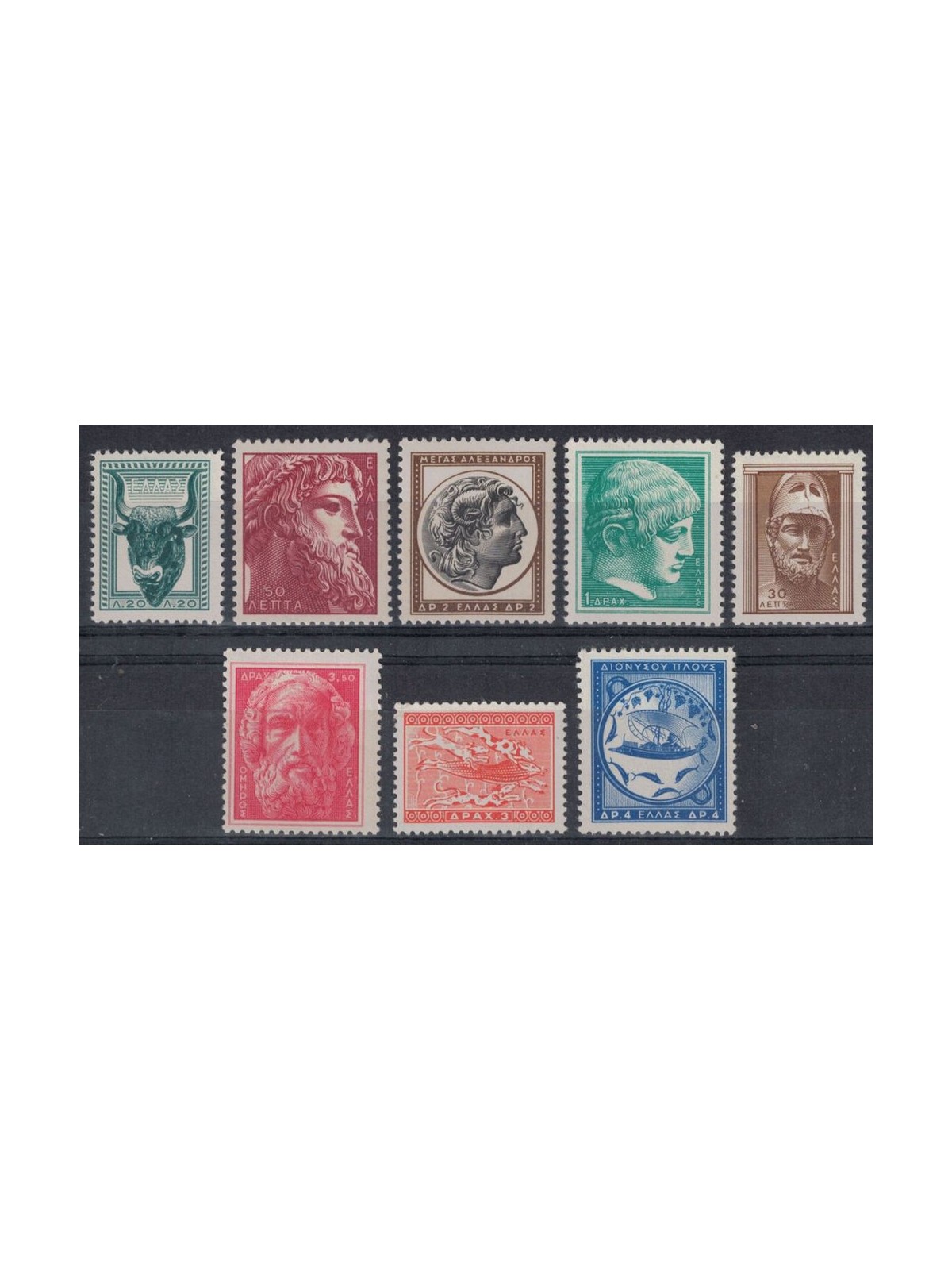 GRECIA 1955 Arte greca antica 8v MNH**