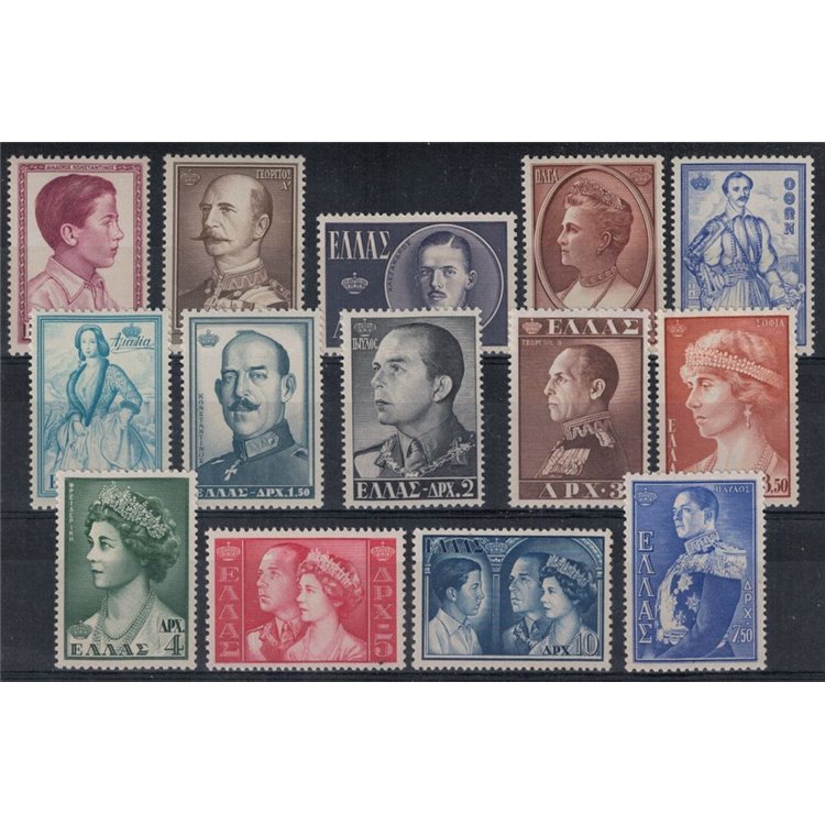 GREECE 1956 Greek dynasty 14v MNH**