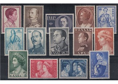 GREECE 1956 Greek dynasty 14v MNH**