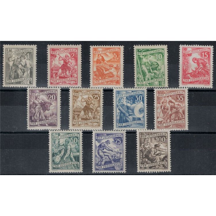 YUGOSLAVIA 1951 Industrial Activities 12v MNH**