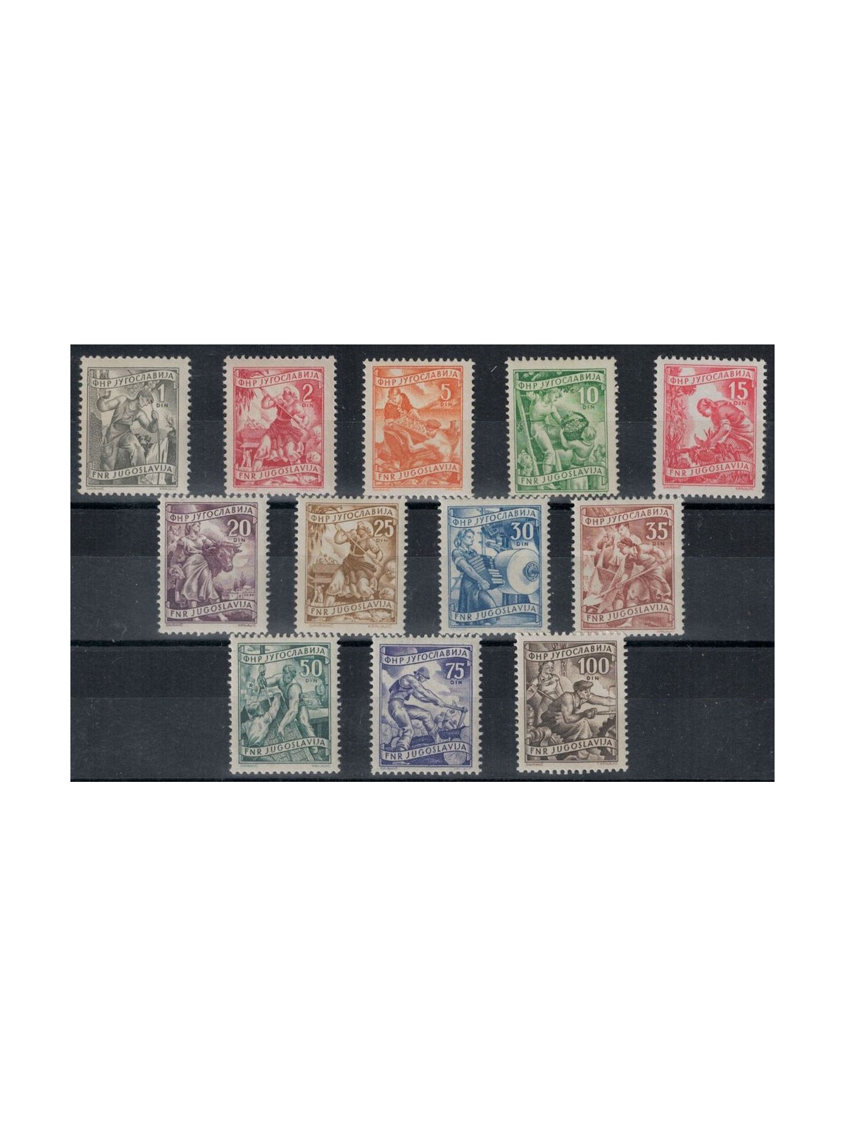 YUGOSLAVIA 1951 Industrial Activities 12v MNH**