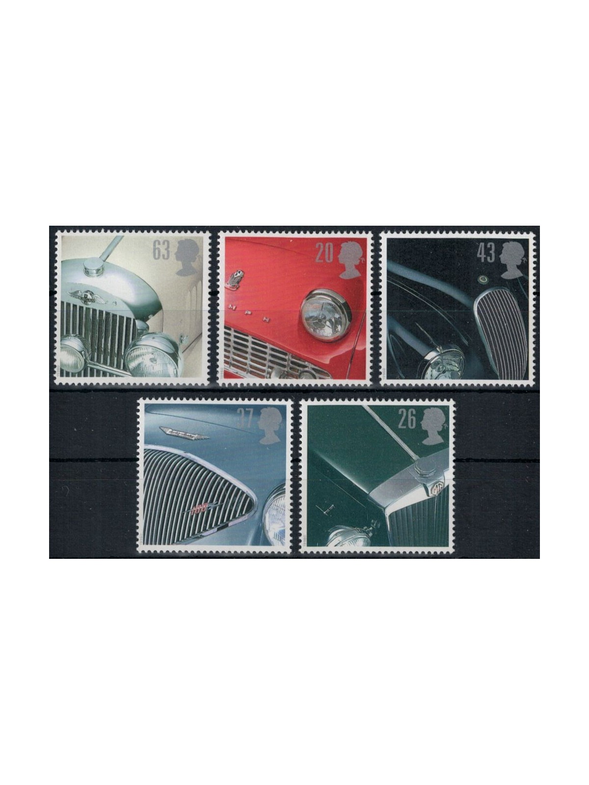 GRAN BRETAGNA 1996 Automobili sportive 5v MNH**