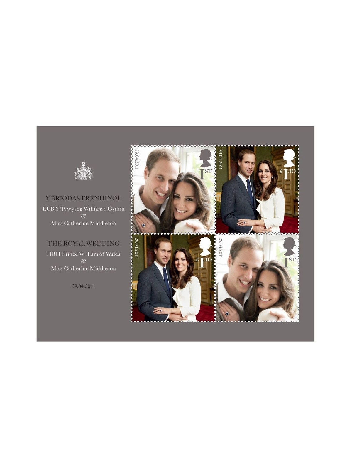 GREAT BRITAIN 2011 Royal Wedding, William & Kate s/s MNH**