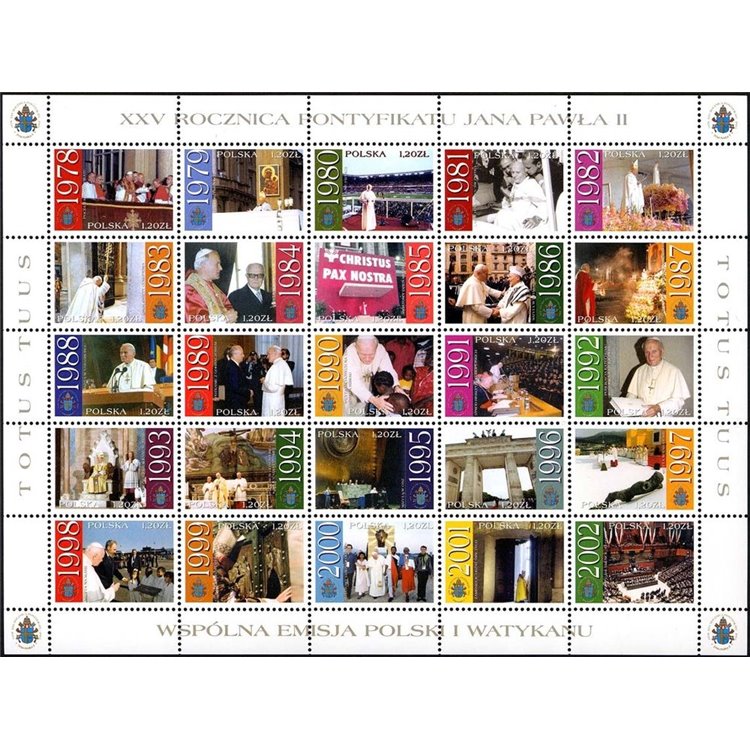 POLAND 2003 Pope John Paul II m/s MNH**
