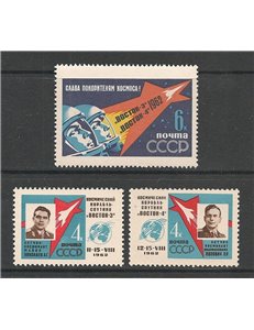 RUSSIA 1962 Primo volo spaziale in coppia 3v MNH**