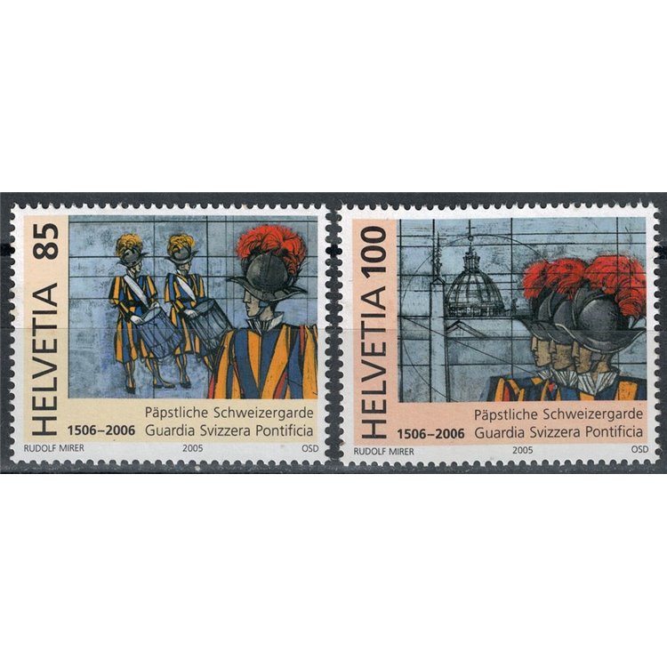 SVIZZERA 2005 Guardia Svizzera Pontificia 2v MNH**