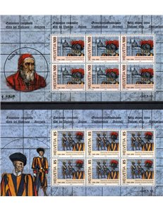 SWITZERLAND 2005 Pontifical Swiss Guard 2 m/s MNH**