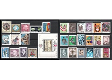 AUSTRIA 1981 Annata completa 30v + 1 BF MNH**