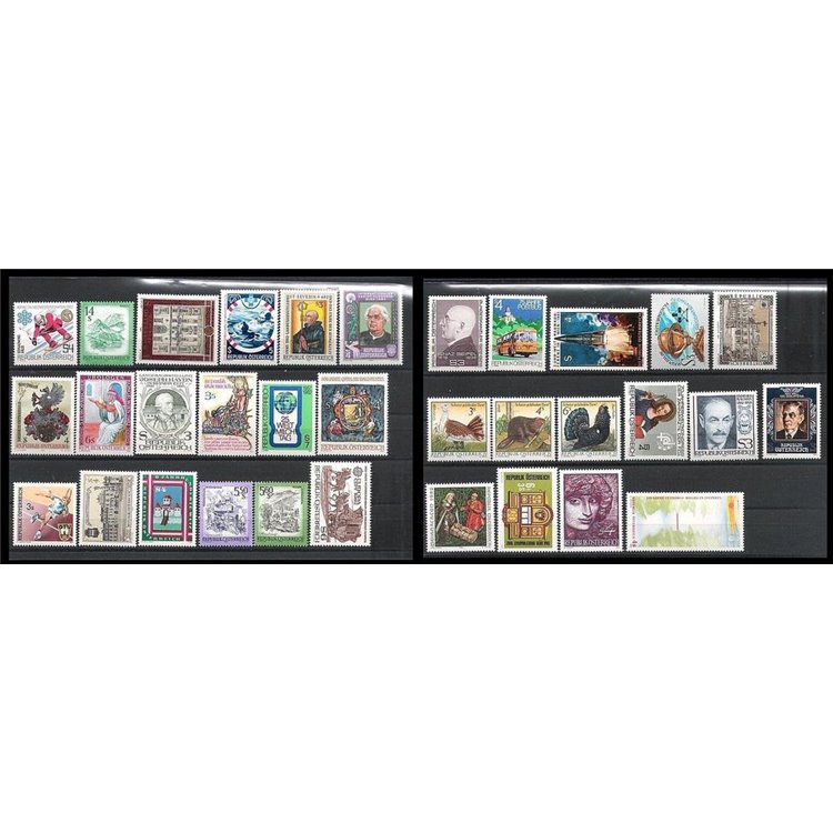 AUSTRIA 1982 Complete vintage 33v MNH**