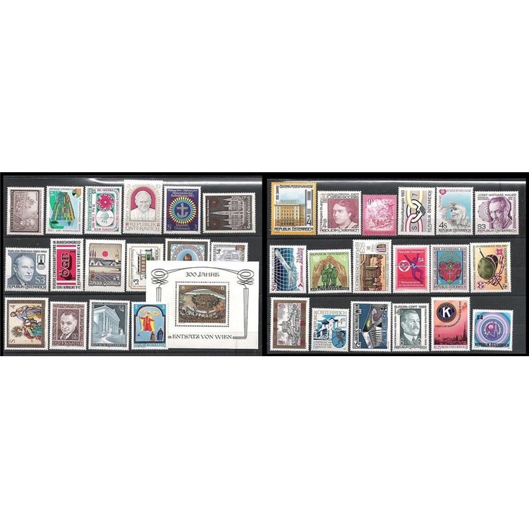 AUSTRIA 1983 Annata completa 34v + 1 BF MNH**
