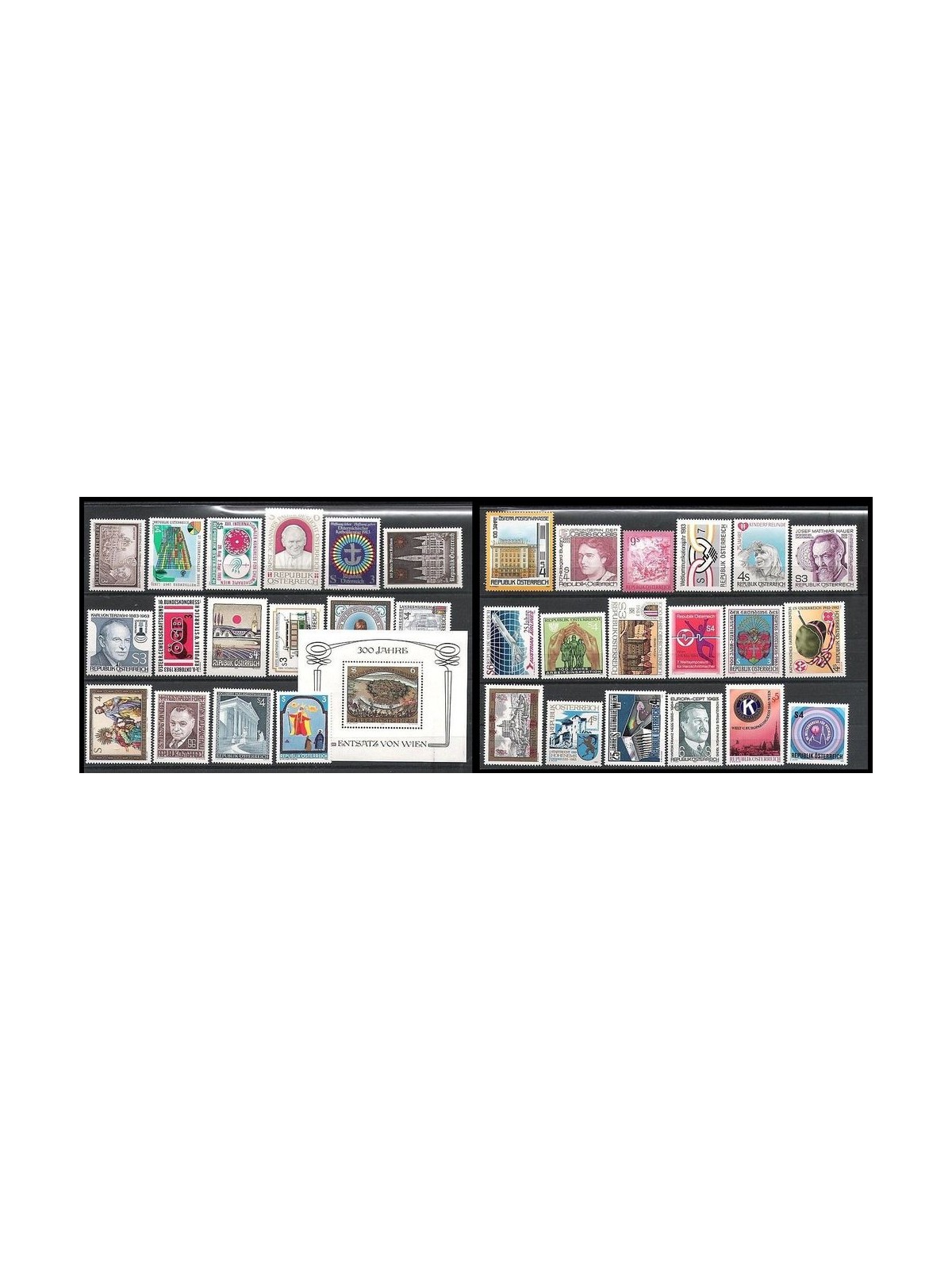 AUSTRIA 1983 Annata completa 34v + 1 BF MNH**
