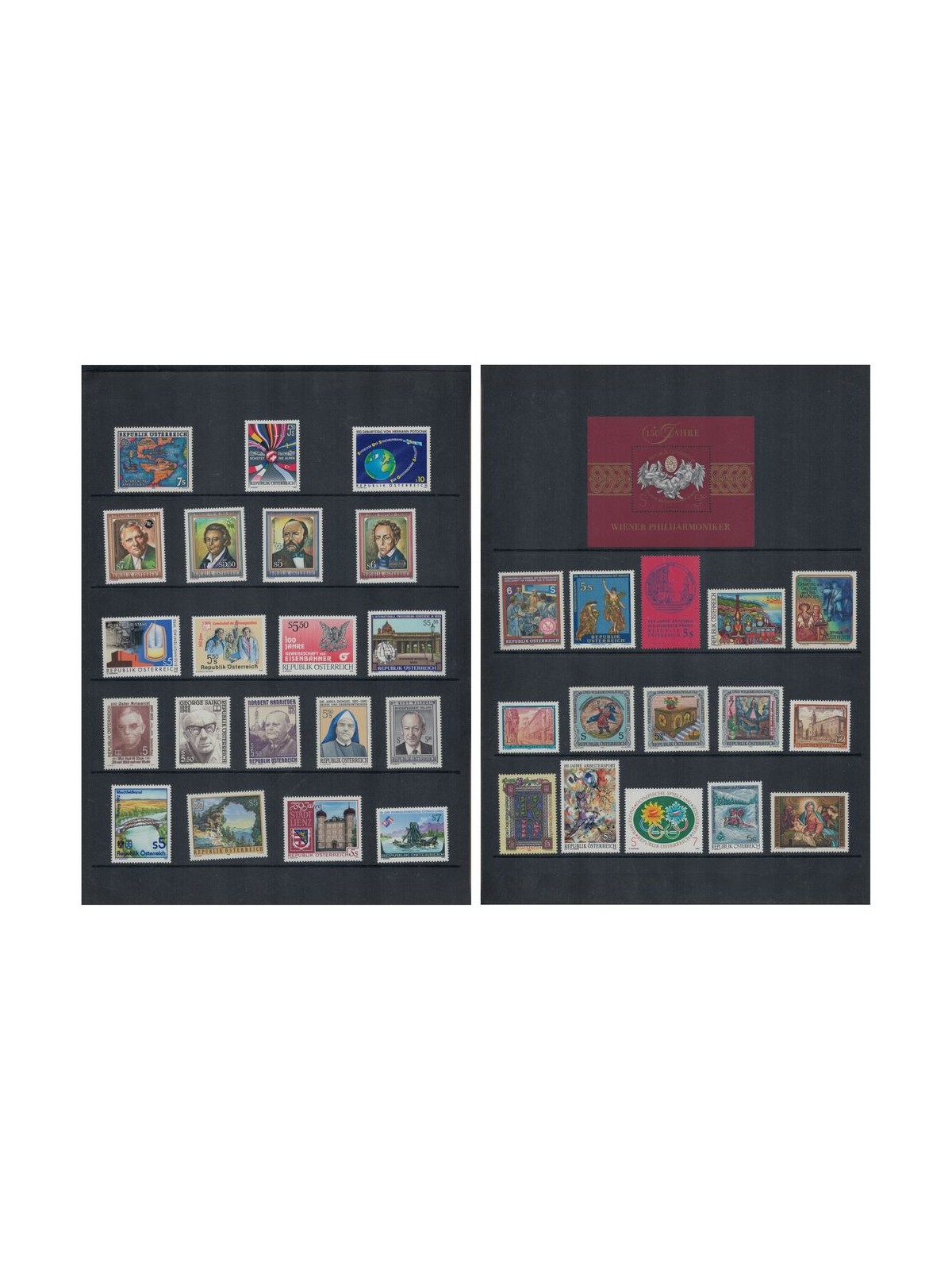 AUSTRIA 1992 Complete vintage 35v + 1 s/s MNH**