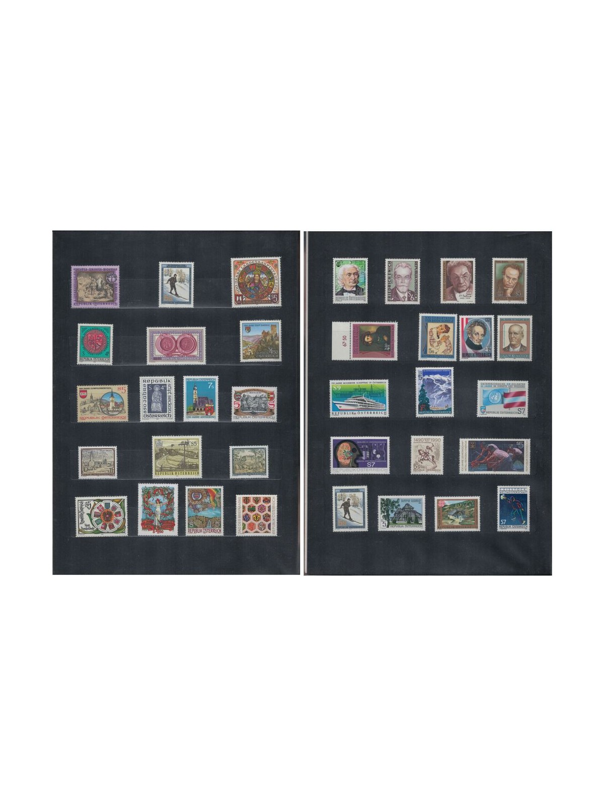 AUSTRIA 1990 Complete vintage 35v MNH**