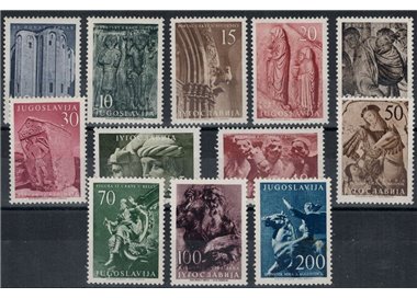 YUGOSLAVIA 1956 Yugoslav figurative art 12v MNH**
