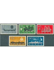 NORWAY 1960 Norwegian Ships 5v MH*