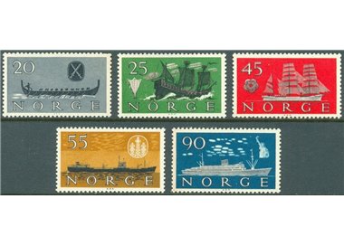 NORVEGIA 1960 Navi norvegesi 5v MH*