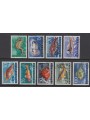 YUGOSLAVIA 1956 Yugoslavian fauna, animals of the Adriatic Sea 9v us