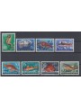 JUGOSLAVIA 1956 Fauna jugoslava, animali del Mare Adriatico 9v mng