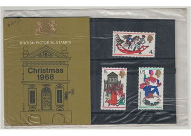 GREAT BRITAIN 1968 Christmas, Presentation pack 3v MNH**
