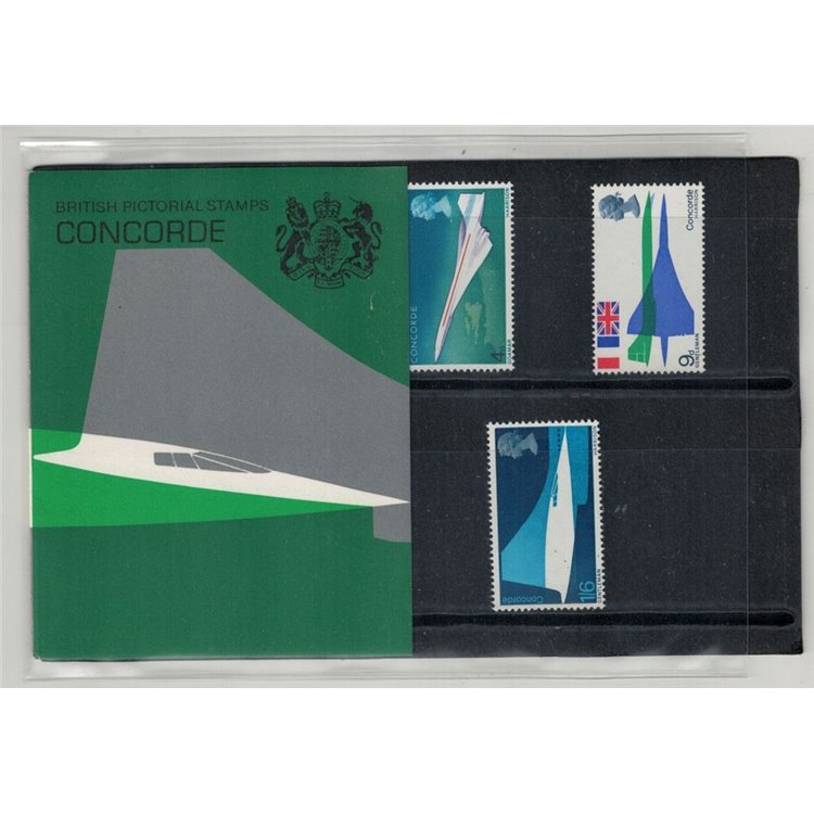 GREAT BRITAIN 1969 Concorde, Presentation pack 3v MNH**