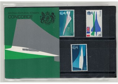 GREAT BRITAIN 1969 Concorde, Presentation pack 3v MNH**