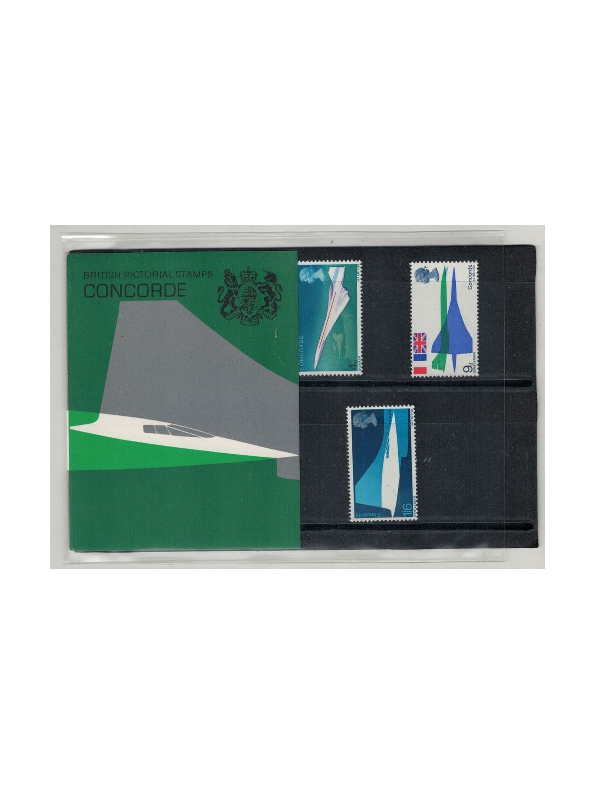 GRAN BRETAGNA 1969 Concorde, Presentation pack 3v MNH**