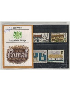 GRAN BRETAGNA 1970 Architettura rurale, Presentation pack 4v MNH**