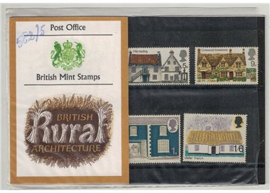 GRAN BRETAGNA 1970 Architettura rurale, Presentation pack 4v MNH**