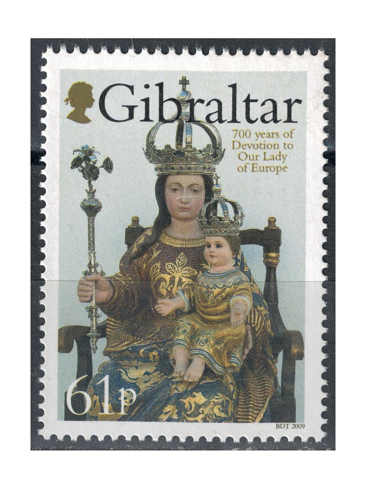 GIBRALTAR 2009 Our Lady of Europe MNH**